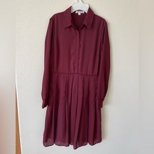 Burgundy dress
